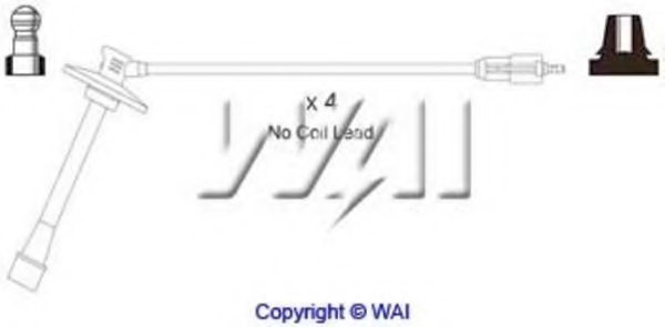 WAIglobal SL504 Ignition Cable Kit